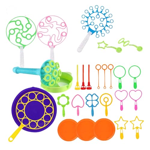 HoveeLuty Seifenblasenstäbe-Set, großer Seifenblasenstab-Ring, Seifenblasen-Sommerparty-Spielzeug für Kinder, zufällige Farbe, 28 Stück Seifenblasenstäbe, Seifenblasenmacher-Stab, große HoveeLuty Seifenblasenstäbe-Set, großer Seifenblasenstab-Ring, Seifenblasen-Sommerparty-Spielzeug für Kinder, zufällige Farbe, 28 Stück Seifenblasenstäbe, Seifenblasenmacher-Stab, große von HoveeLuty