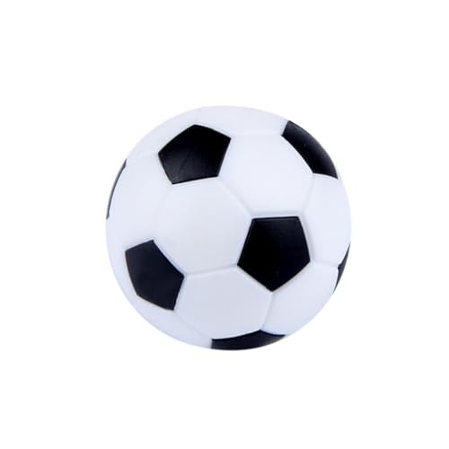 HoveeLuty Tischfußballbälle Mini-Fußbälle aus Kunststoff für Kinder, schwarz-weißer Ball, Tischspiel, 32 mm Mini-Fußbälle für Kinder, schwarz-weiße Bälle, Kinderfußball von HoveeLuty