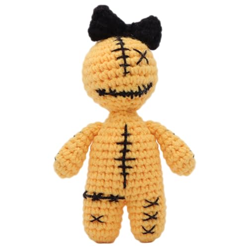 HoveeLuty Voodoo Puppen Süße lustige Gehäkelte Halloween Puppe 3, 5x1, 6x5, 1 Zoll Gehäkeltes Stofftier Voodoo Puppe Gehäkelte Gehäkeltes Stofftier Halloween von HoveeLuty