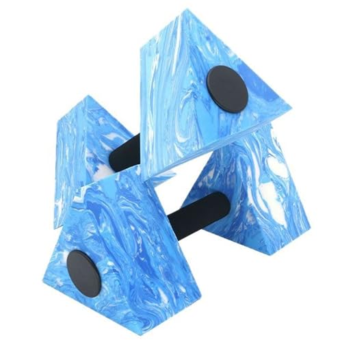 HoveeLuty Wasserhanteln, 2 Stück, dreieckige Wassergewichte aus Eva-Schaum für Kinder und Erwachsene, hoher Auftrieb, wasserdicht, schnelltrocknend, für Training und Aerobic. blau von HoveeLuty