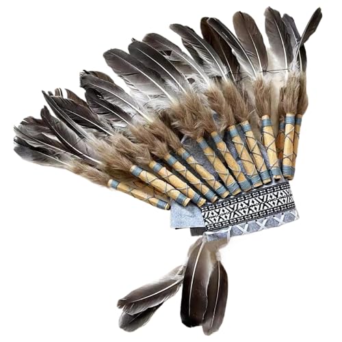 Indianer-Kopfschmuck mit Federn, Indianer-Kopfschmuck, Cosplay, Halloween-Kostüme für Männer und Frauen, Federn, Haarschmuck, Cosplay-Kostüm Indianer-Kopfschmuck mit Federn, Indianer-Kopfschmuck, Cosplay, Halloween-Kostüme für Männer und Frauen, Federn, Haarschmuck, Cosplay-Kostüm von HoveeLuty