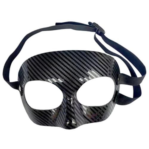 Nasenschutz für gebrochene Nase, Verstellbarer Gesichtsschutz, Basketball-Gesichtsmaske mit schweißabsorbierender Polsterung, Gesichtsschutz für Wrestling, Schutz vor Aufprallverletzungen an Nase und Nasenschutz für gebrochene Nase, Verstellbarer Gesichtsschutz, Basketball-Gesichtsmaske mit schweißabsorbierender Polsterung, Gesichtsschutz für Wrestling, Schutz vor Aufprallverletzungen an Nase und von HoveeLuty