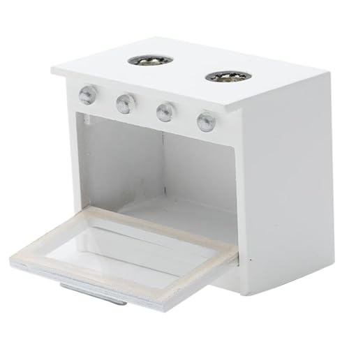 Puppenhausmöbel, Holzspielzeugherd im Maßstab 1/12, einfache weiße Puppenhausküche, Miniatur, filigranes Modell, Ofendekor, realistisches Zubehör, Rollenspiel, DIY-Zubehör, Puppenhausküche Puppenhausmöbel, Holzspielzeugherd im Maßstab 1/12, einfache weiße Puppenhausküche, Miniatur, filigranes Modell, Ofendekor, realistisches Zubehör, Rollenspiel, DIY-Zubehör, Puppenhausküche von HoveeLuty