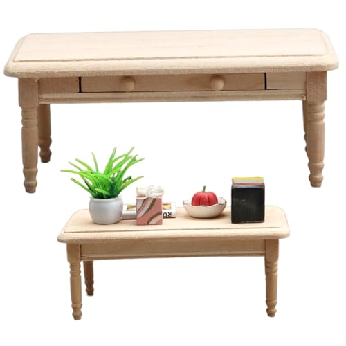Puppenhausmöbel, unbemalter kleiner Couchtisch, hölzerner Esstisch für Puppenhäuser im Maßstab 1/12, DIY-Puppenhaus-Miniaturszene für Puppenhausküche, Wohnzimmerzubehör, kleiner Couchtisch, Puppenhaus Puppenhausmöbel, unbemalter kleiner Couchtisch, hölzerner Esstisch für Puppenhäuser im Maßstab 1/12, DIY-Puppenhaus-Miniaturszene für Puppenhausküche, Wohnzimmerzubehör, kleiner Couchtisch, Puppenhaus von HoveeLuty