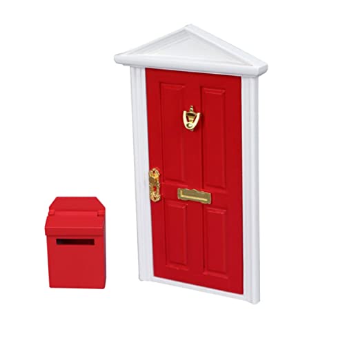 Puppenhaustür und Mini-Briefkasten, Maßstab 1:12, Puppenhausmöbel, Tür, Heim-Miniaturmöbel, Briefkastendekorationen für DIY-Szene, Stil 2, Möbelzubehör für Puppen, Puppenhausmöbel Puppenhaustür und Mini-Briefkasten, Maßstab 1:12, Puppenhausmöbel, Tür, Heim-Miniaturmöbel, Briefkastendekorationen für DIY-Szene, Stil 2, Möbelzubehör für Puppen, Puppenhausmöbel von HoveeLuty