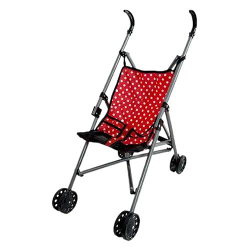 Puppenwagen, faltbar, mit T-förmigem Sicherheitsgurt und Schiebegriff, abnehmbar, waschbar, Puppenwagen für Mädchen, Rollenspiele, Style3 Puppenwagen, faltbar, mit T-förmigem Sicherheitsgurt und Schiebegriff, abnehmbar, waschbar, Puppenwagen für Mädchen, Rollenspiele, Style3 von HoveeLuty