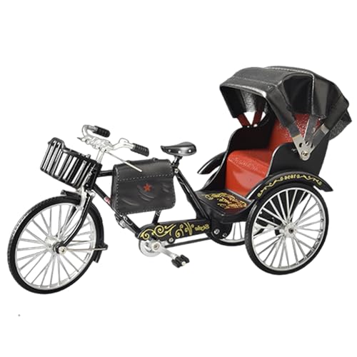Rikscha-Modell, realistisches Vintage-Rikscha-Fahrradmodell mit beweglichen Rädern und Schirm, Dreiradmodell aus schwarzer Legierung, lehrreiches und dekoratives 9x3x5, 5-Zoll-Dreiradspielzeug für Rikscha-Modell, realistisches Vintage-Rikscha-Fahrradmodell mit beweglichen Rädern und Schirm, Dreiradmodell aus schwarzer Legierung, lehrreiches und dekoratives 9x3x5, 5-Zoll-Dreiradspielzeug für von HoveeLuty