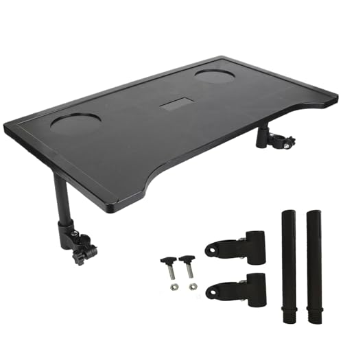 Rollstuhltablett, 21 x 12 Zoll, stabiles, sicheres Rollstuhltischtablett mit Getränkehaltern, abnehmbares, zuverlässiges, mattiertes Rollstuhltablett, Tisch zum Essen, Lesen, Ausruhen, Rollstuhlt von HoveeLuty