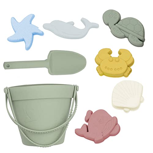 Sandspielzeug-Set für den Sommer, für Kinder, Eimer und Schaufel, sicheres Silikon-Eltern-Kind-Spielzeug, Sandkasten, Grabwerkzeuge für den Außenbereich, 8 Stück, Sandspielzeug, Eimer und Spaten, Sand Sandspielzeug-Set für den Sommer, für Kinder, Eimer und Schaufel, sicheres Silikon-Eltern-Kind-Spielzeug, Sandkasten, Grabwerkzeuge für den Außenbereich, 8 Stück, Sandspielzeug, Eimer und Spaten, Sand von HoveeLuty