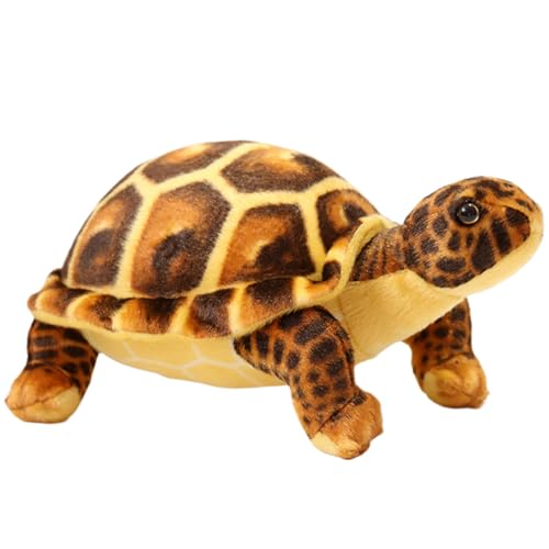 Schildkröten-Plüschtier, 12 Zoll, realistisches süßes Schildkrötenplüsch, ultraweiches, hautfreundliches, lebensechtes Meeresschildkrötenspielzeug, gutes Geschenk für den Kindergeburtstag, braune Schildkröten-Plüschtier, 12 Zoll, realistisches süßes Schildkrötenplüsch, ultraweiches, hautfreundliches, lebensechtes Meeresschildkrötenspielzeug, gutes Geschenk für den Kindergeburtstag, braune von HoveeLuty