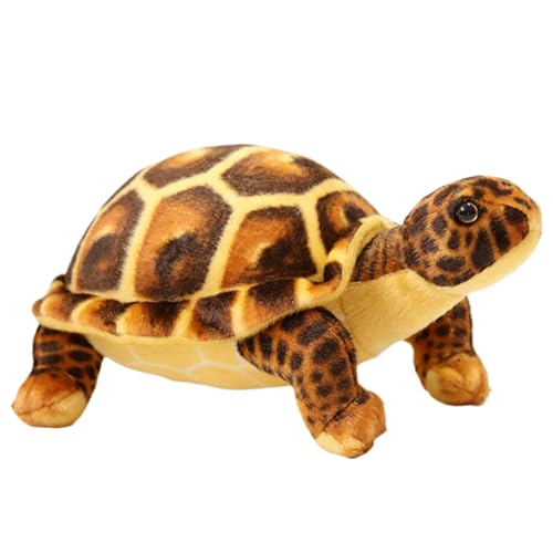 Schildkröten-Plüschtier, 12 Zoll, realistisches süßes Schildkrötenplüsch, ultraweiches, hautfreundliches, lebensechtes Meeresschildkrötenspielzeug, gutes Geschenk für den Kindergeburtstag, braune Schildkröten-Plüschtier, 12 Zoll, realistisches süßes Schildkrötenplüsch, ultraweiches, hautfreundliches, lebensechtes Meeresschildkrötenspielzeug, gutes Geschenk für den Kindergeburtstag, braune von HoveeLuty