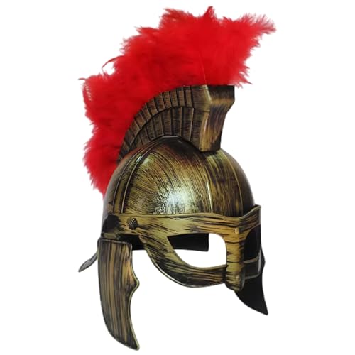 Spartanischer Helm, mittelalterliche Rüstung, spartanisches Kostüm, antiker Wikinger-Römerhelm für Halloween, Rollenspiel, Cosplay-Party, Wikinger-Samurai-Helm, spartanisches Kostüm, römischer von HoveeLuty