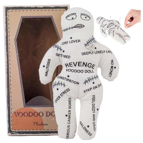 Voodoo-Puppen, 21, 6 x 13 cm, weiße Polyester-Baumwolle, Gruselpuppe mit unheimlichem Aufdruck, Gruselpuppe, Rache, Negative Horrorpuppen zur emotionalen Entlastung, Horrorpuppen Voodoo-Puppen, 21, 6 x 13 cm, weiße Polyester-Baumwolle, Gruselpuppe mit unheimlichem Aufdruck, Gruselpuppe, Rache, Negative Horrorpuppen zur emotionalen Entlastung, Horrorpuppen von HoveeLuty