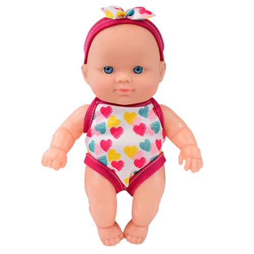 Wasser-Babypuppe, wasserdichte Schwimmerpuppe, schwimmende Bade-Babypuppe mit beweglichen Gelenken, abnehmbare Badeanzüge, Schwimm-, Geschenk für Kinder, Badewanne, Pool, Badezeit, Spiel von HoveeLuty