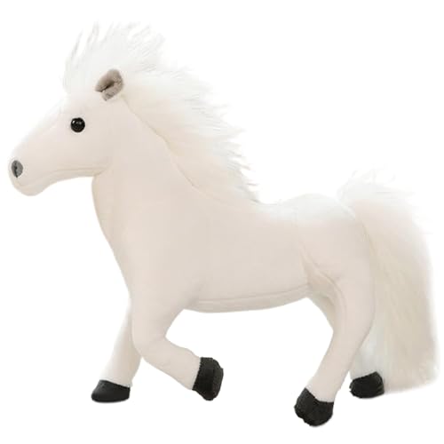 Weißes Pferd, Stofftier, 12, 6 Zoll, lebensechtes Plüschpferd, bewegliches Plüschpferd, weiches, bequemes Stofftierpferd für Kinder und Kleinkinder, Fotografie-Requisiten, Geschenke, Pferdeplüsch Weißes Pferd, Stofftier, 12, 6 Zoll, lebensechtes Plüschpferd, bewegliches Plüschpferd, weiches, bequemes Stofftierpferd für Kinder und Kleinkinder, Fotografie-Requisiten, Geschenke, Pferdeplüsch von HoveeLuty