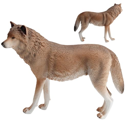 Wolfsfigur aus PVC, realistisches Wolfsspielzeug, Tierfigur, 20, 6 x 15, 8 x 5, 3 cm, frühes Lernspielzeug für Kinder, Feiertags- und Geburtstagsparty, Tierfiguren, Spielzeugtiere, Tierspielzeug Wolfsfigur aus PVC, realistisches Wolfsspielzeug, Tierfigur, 20, 6 x 15, 8 x 5, 3 cm, frühes Lernspielzeug für Kinder, Feiertags- und Geburtstagsparty, Tierfiguren, Spielzeugtiere, Tierspielzeug von HoveeLuty