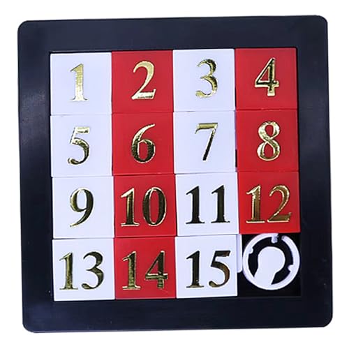 Zahlen-Schiebepuzzle, 7, 6 x 7, 6 cm, 15 Gitter, Schiebepuzzle, kompaktes und tragbares Zahlen-Puzzle-Spielzeug, entspannendes pädagogisches Lernspielzeug für Kinder, Jugendliche und Erwachsene, Za Zahlen-Schiebepuzzle, 7, 6 x 7, 6 cm, 15 Gitter, Schiebepuzzle, kompaktes und tragbares Zahlen-Puzzle-Spielzeug, entspannendes pädagogisches Lernspielzeug für Kinder, Jugendliche und Erwachsene, Za von HoveeLuty