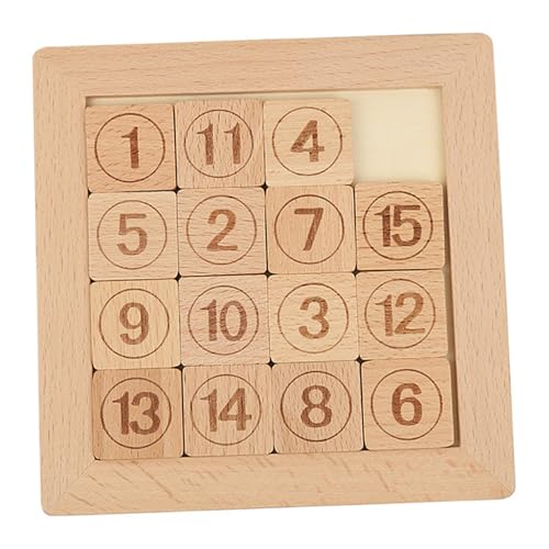 HoveeLuty Zahlenpuzzle, 13 x 13 cm, Holz-Schiebepuzzle mit 15 Zahlen, lehrreiches Denkspiel, sanfte Schiebepuzzles für Kinder ab 3 Jahren HoveeLuty Zahlenpuzzle, 13 x 13 cm, Holz-Schiebepuzzle mit 15 Zahlen, lehrreiches Denkspiel, sanfte Schiebepuzzles für Kinder ab 3 Jahren von HoveeLuty