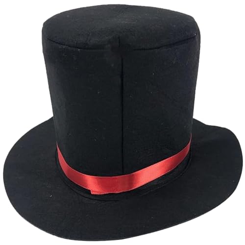 Zylinder aus Filz, schwarzer Zylinder, modischer Zaubererhut, Retro-Fedora-Hüte für Männer, Frauen, Kinder, Butler-Kostüm für Rollenspiele, Mottopartys, Festivals, Mini-Zylinder, Fedora-Hüte für Männe Zylinder aus Filz, schwarzer Zylinder, modischer Zaubererhut, Retro-Fedora-Hüte für Männer, Frauen, Kinder, Butler-Kostüm für Rollenspiele, Mottopartys, Festivals, Mini-Zylinder, Fedora-Hüte für Männe von HoveeLuty