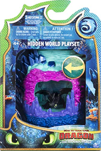 Dragons Movie Line - Hidden World Playset (Dragon Lair) - Ohnezahn (Solid), Spielset Mystery Dragons, mit Licht, Drachenzähmen leicht gemacht 3, Die geheime Welt von How To Train Your Dragon