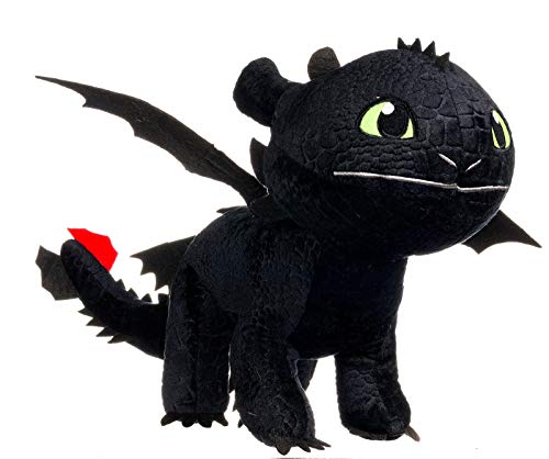 How To Train Your Dragon Soft Toy Toothless Night Fury Plush 22cm von How To Train Your Dragon