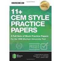 11+ CEM Style Practice Papers: 3 Full Sets of Mock Practice Papers for the CEM (Durham University) Test von How2become Ltd