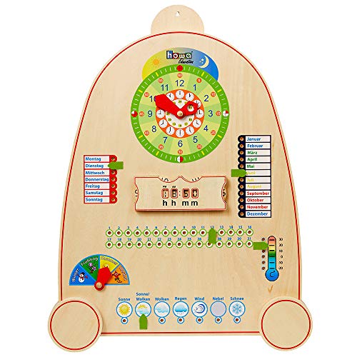 howa Lernuhr mit Kalender, Jahreszeiten und Wetter aus Holz für Kinder 7500 howa Lernuhr mit Kalender, Jahreszeiten und Wetter aus Holz für Kinder 7500 von howa