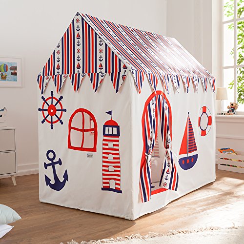 howa XXL Spielhaus Spielzelt Sailor incl. Bodenmatte Baumwolle 8507 von howa