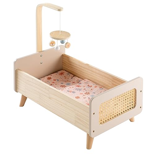 howa Puppenbett aus Holz miniflowers mit Mobile inkl. Bettzeug Puppen Zubehör 2160 howa Puppenbett aus Holz miniflowers mit Mobile inkl. Bettzeug Puppen Zubehör 2160 von howa