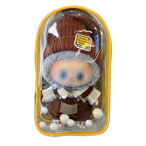 Howoodor Klare PVC Figur Display Tasche mit Schlüsselanhänger, Farbe Ball: Blind Box Schlüsselanhänger Fall Schlüsselanhänger Tasche Charms für (Puppe ausgeschlossen, Generation Erect) Gelb Howoodor Klare PVC Figur Display Tasche mit Schlüsselanhänger, Farbe Ball: Blind Box Schlüsselanhänger Fall Schlüsselanhänger Tasche Charms für (Puppe ausgeschlossen, Generation Erect) Gelb von Howoodor