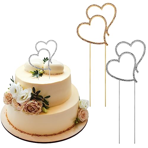 Hoxfly 2 Stück Doppelherz Hochzeitstorte Topper,Zwei Herzen Strass Hochzeitstorte Topper,Legierung Strass Kristall Tortenaufsatz,für Hochzeit Party Jubiläum Kuchen Valentinstag Dekoration Hoxfly 2 Stück Doppelherz Hochzeitstorte Topper,Zwei Herzen Strass Hochzeitstorte Topper,Legierung Strass Kristall Tortenaufsatz,für Hochzeit Party Jubiläum Kuchen Valentinstag Dekoration von Hoxfly