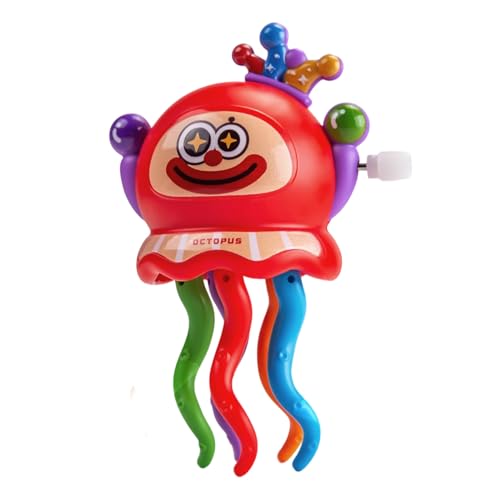 Hozaenwa Krabbelnde Octopus Spielzeug | Selbstfahrende Action Clown Octopus - Aufziehbare Interaktive Spielzeug Für Kinder Klassenzimmer Schule Zuhause Reise Kinderzimmer Wohnzimmer von Hozaenwa
