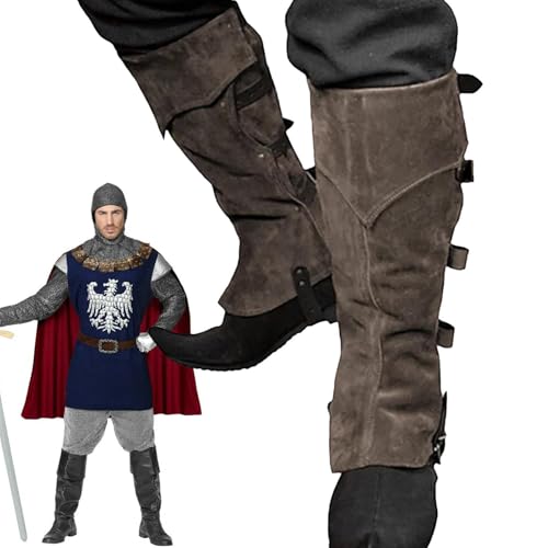Hozaenwa Männer Ritterkostüm | Verstellbares Vintage Ritter Outfit,Karneval Fasching Herbst Halloween Kostüm Party Bühnenfest von Hozaenwa