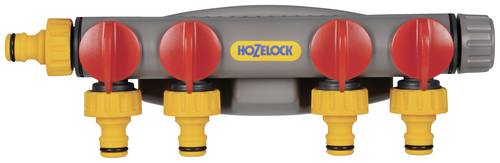 Hozelock 2150R0000 4-Wege-Verteiler 12 - 15mm (1/2 ) Ø mit Regulierventil von Hozelock