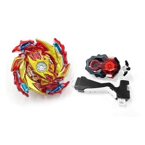Hozuumo Battling Tops Turbo Starter Set, 4D Metall Fusion Kampfkreisel, Arena Spinning Tops mit Launcher, Geschenk-Sets für Kinder,1-38 Hozuumo Battling Tops Turbo Starter Set, 4D Metall Fusion Kampfkreisel, Arena Spinning Tops mit Launcher, Geschenk-Sets für Kinder,1-38 von Hozuumo