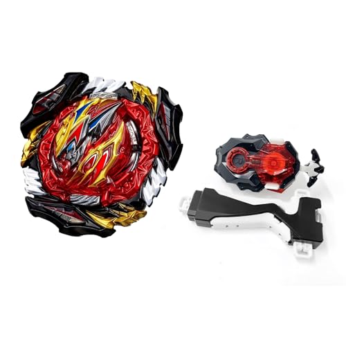 Hozuumo Battling Tops Turbo Starter Set, 4D Metall Fusion Kampfkreisel, Arena Spinning Tops mit Launcher, Geschenk-Sets für Kinder,1-26 Hozuumo Battling Tops Turbo Starter Set, 4D Metall Fusion Kampfkreisel, Arena Spinning Tops mit Launcher, Geschenk-Sets für Kinder,1-26 von Hozuumo