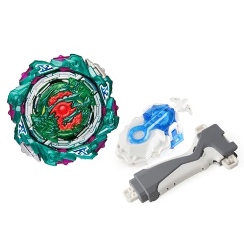 Hozuumo Battling Tops Turbo Starter Set, 4D Metall Fusion Kampfkreisel, Arena Spinning Tops mit Launcher, Geschenk-Sets für Kinder,1-47 Hozuumo Battling Tops Turbo Starter Set, 4D Metall Fusion Kampfkreisel, Arena Spinning Tops mit Launcher, Geschenk-Sets für Kinder,1-47 von Hozuumo