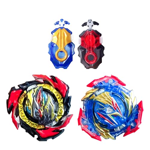 Hozuumo Battling Tops Turbo Starter Set, 4D Metall Fusion Kampfkreisel, Arena Spinning Tops mit Launcher, Geschenk-Sets für Kinder,1-51 von Hozuumo