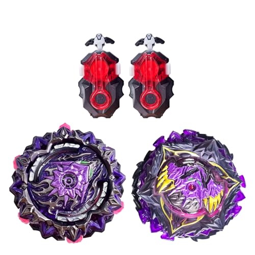 Hozuumo Battling Tops Turbo Starter Set, 4D Metall Fusion Kampfkreisel, Arena Spinning Tops mit Launcher, Geschenk-Sets für Kinder,1-15 Hozuumo Battling Tops Turbo Starter Set, 4D Metall Fusion Kampfkreisel, Arena Spinning Tops mit Launcher, Geschenk-Sets für Kinder,1-15 von Hozuumo