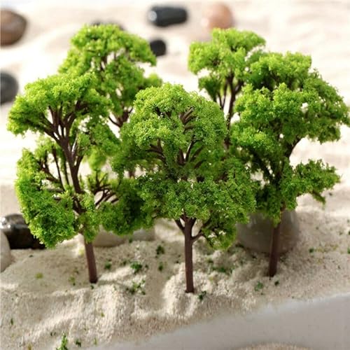 HpLive 10 Stück Modell Bäume 4 cm Modellbau Baum Zug Bäume Landschaft Modellbaum für DIY Landschaft von HpLive