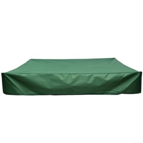 HpLive Sandkastenabdeckung Wasserdicht mit Kordelzug 127x127x20cm Oxford Stoff Quadratische Poolabdeckung für Outdoor Garten Sandkasten(Grün) von HpLive