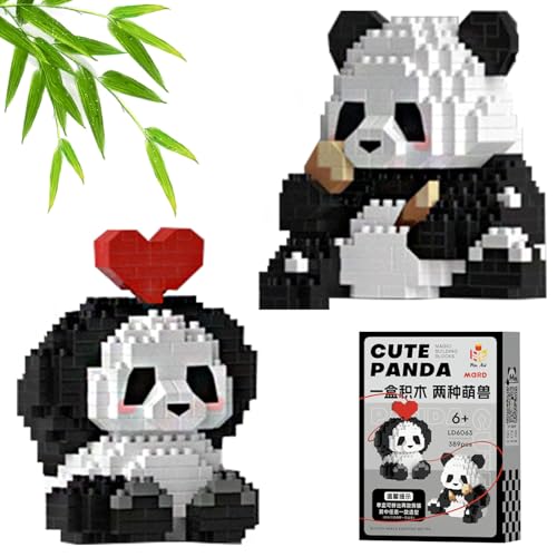 Hpbaggy 2 In1 Panda Bausteine Set,Tier Building Block Set,Niedlich Panda Bricks,Mini Tiere Bausteine Set,Klemmbausteine Tiere Set,Geschenke für Erwachsene, Kinder, für Kinder ab 9+ Jahren Hpbaggy 2 In1 Panda Bausteine Set,Tier Building Block Set,Niedlich Panda Bricks,Mini Tiere Bausteine Set,Klemmbausteine Tiere Set,Geschenke für Erwachsene, Kinder, für Kinder ab 9+ Jahren von Hpbaggy