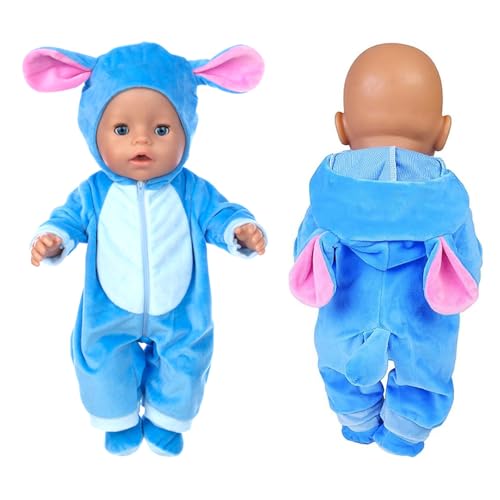 Kleidung Outfits für Baby Puppen,Blau Puppenkleidung,Puppenkleidung + Socke + Aufhänger,für Babypuppen 35-45 cm,Puppe zubehör,Geschenke für Mädchen Jungen Kleidung Outfits für Baby Puppen,Blau Puppenkleidung,Puppenkleidung + Socke + Aufhänger,für Babypuppen 35-45 cm,Puppe zubehör,Geschenke für Mädchen Jungen von Hpbaggy