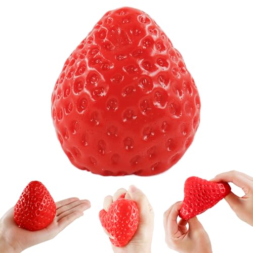 Taba Squishy, Fufu Squishy XXL, Erdbeer Squeeze Spielzeug, Squishy Erdbeere, Squishies, Rote Erdbeer Stress Spielzeug, Stressabbau Fidget Toys für Kinder und Erwachsene (1 Stück) Taba Squishy, Fufu Squishy XXL, Erdbeer Squeeze Spielzeug, Squishy Erdbeere, Squishies, Rote Erdbeer Stress Spielzeug, Stressabbau Fidget Toys für Kinder und Erwachsene (1 Stück) von Hpbaggy