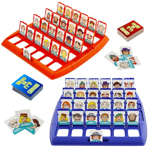 Hpbaggy Wer ist es Lustiges Ratespiel Brettspiel,Wer Ist es Spiel,Family Erraten Spiele,Wer Bin Ich Spiel,Who Whats Their Name,Brettspiel für Familien Eltern Kinder Party,Englische Version von Hpbaggy