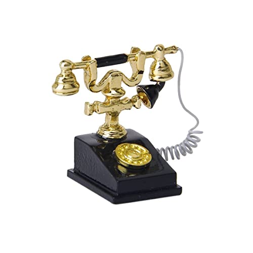 1:12 Skala Tiny Retro Phone Mini House Crafts Miniatur Play Szene Model Doll House Accessoires Dekoration 1:12 Skala Tiny Retro Phone Mini House Crafts Miniatur Play Szene Model Doll House Accessoires Dekoration von Hperu