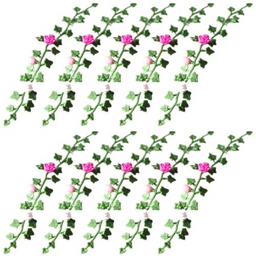 10pcs Dollhouse Miniaturen, Miniaturblumen 1:12 Simulation Dollhouse -Pflanzen, PVC -Miniaturen, Feengartenblumen für DIY, Handwerk, Landschaft von Hperu