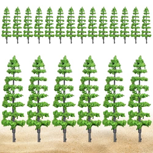 20pcs Miniaturbäume für Handwerk, 1x4 Zoll realistische Plastikmodellbäume für Zuglandschaft, DIY Landscape & Fairy Garden Decor 20pcs Miniaturbäume für Handwerk, 1x4 Zoll realistische Plastikmodellbäume für Zuglandschaft, DIY Landscape & Fairy Garden Decor von Hperu