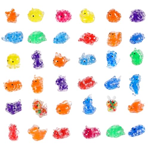 36pcs Squeeze Toys für Weihnachten, Mini Cute Sensory Stress Spielzeug (Wasserperlen) - Partybeutelfüller und zum Geburtstag von Kindern, Weihnachten von Hperu