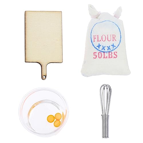 4PCS/Set Dollhouse Mini Möbel Eggbeater Rolling Pin für 7-14 Jahre altes sicheres Harz Realistische Leichtgewichtdekoration 4PCS/Set Dollhouse Mini Möbel Eggbeater Rolling Pin für 7-14 Jahre altes sicheres Harz Realistische Leichtgewichtdekoration von Hperu